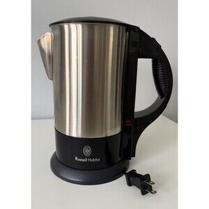 Russell Hobbs Stainless Steel Black Electric Water Kettle Automatic Shut off